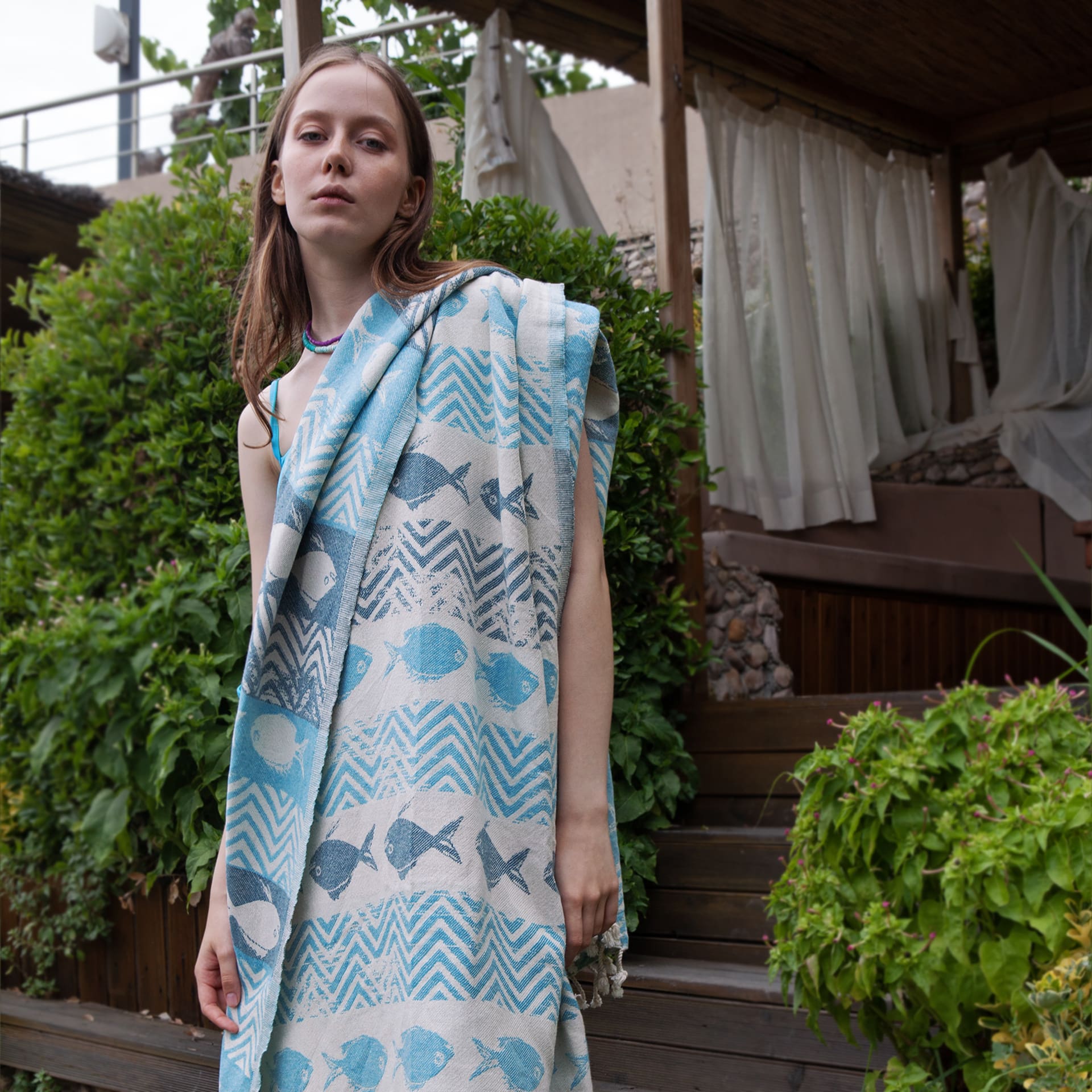 Anemoss Balıklar Peştemal 100x180 cm