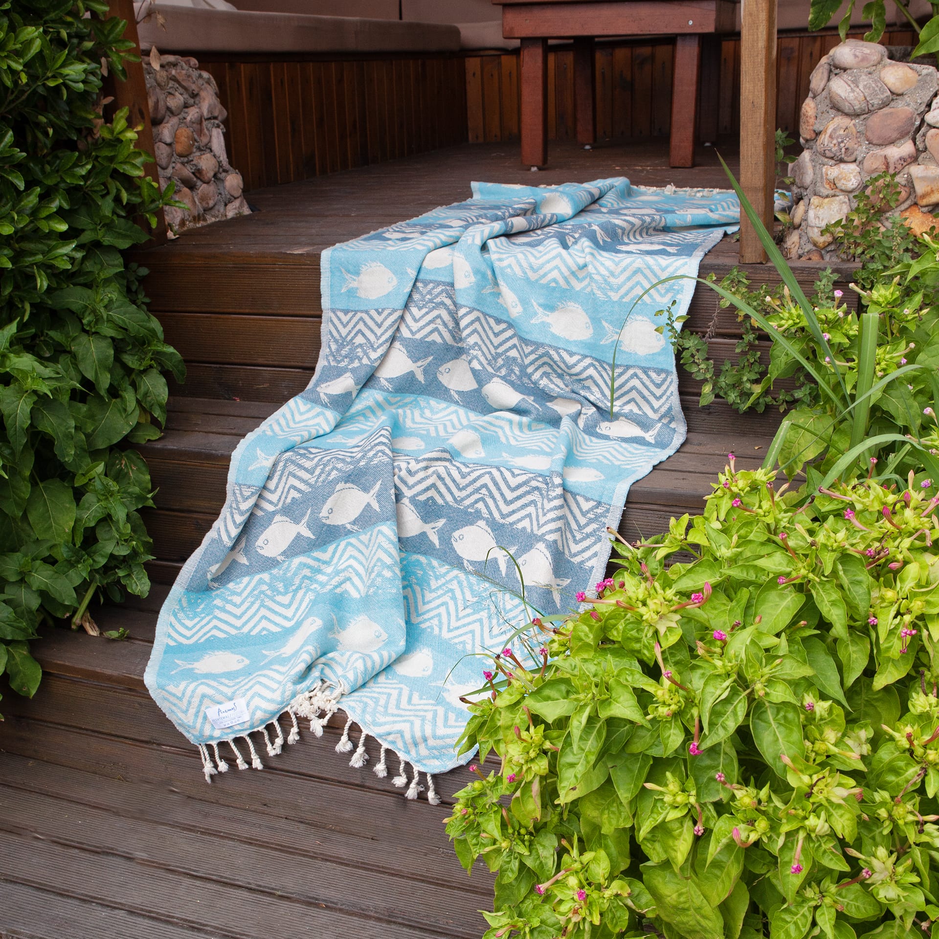 Anemoss Balıklar Peştemal 100x180 cm