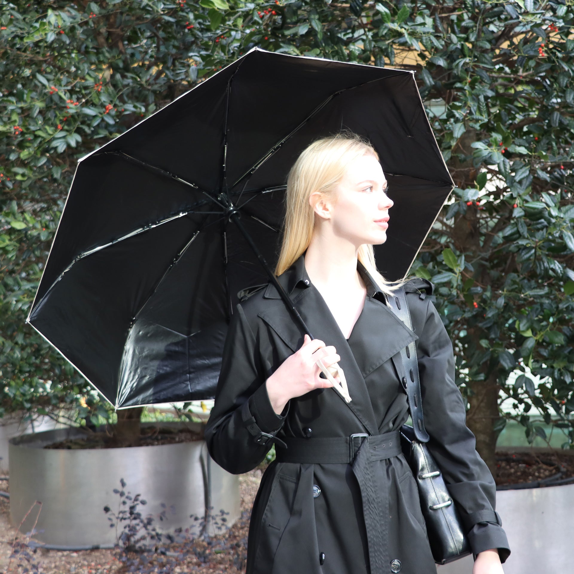 Biggdesign Moods Up Sarı Tam Otomatik UV Şemsiye, Rüzgara Dayanıklı, Hızlı Kuruyan, Çanta Boy