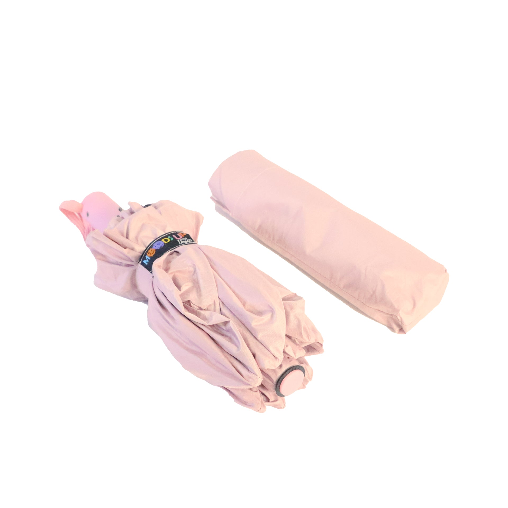 Biggdesign Moods Up Pembe Tam Otomatik UV Şemsiye, Rüzgara Dayanıklı, Hızlı Kuruyan, Çanta Boy