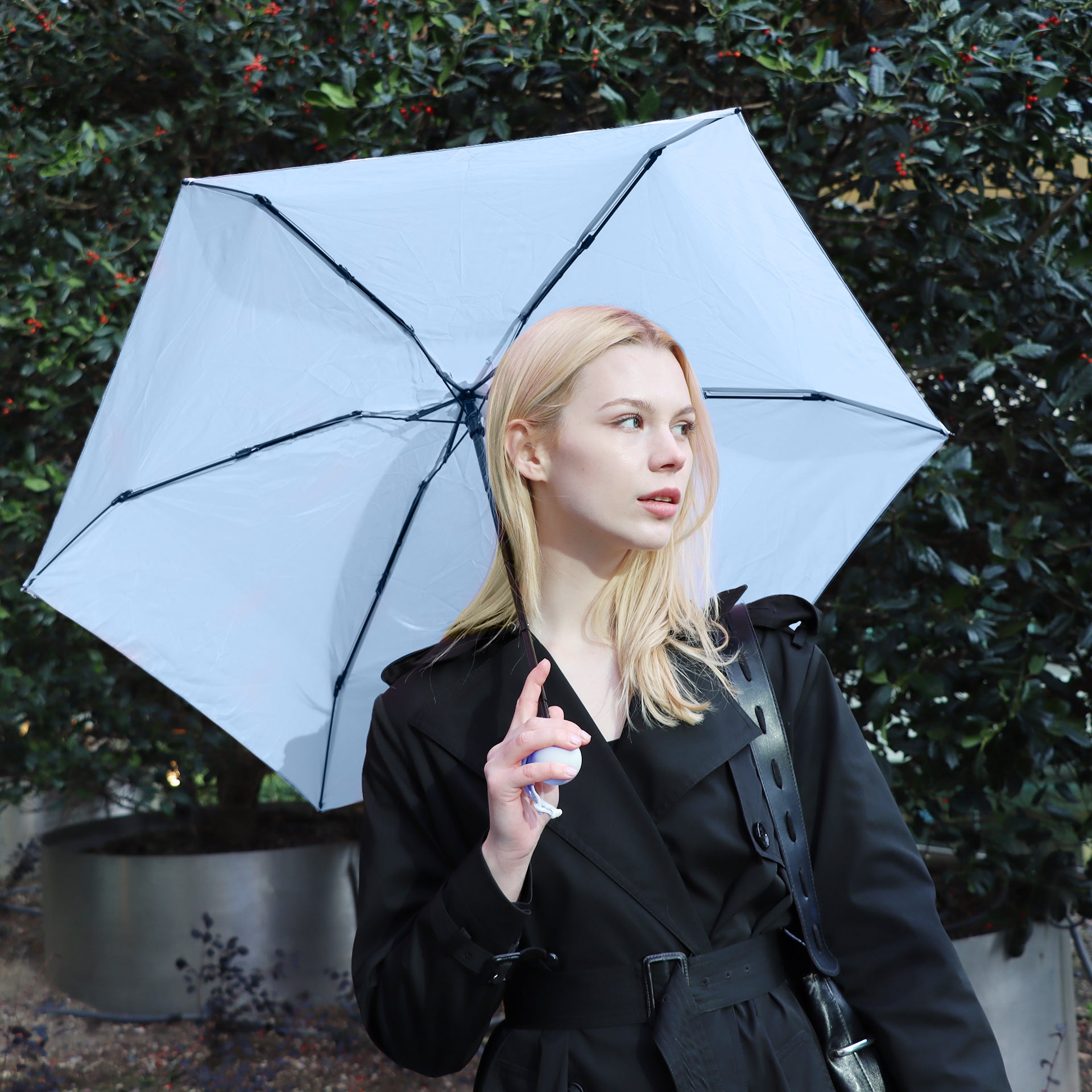 Biggdesign Moods Up Turkuaz Mini Şemsiye, Manuel Aç-Kapa, Rüzgara Dayanıklı, Çanta Boy, Şık Tasarım