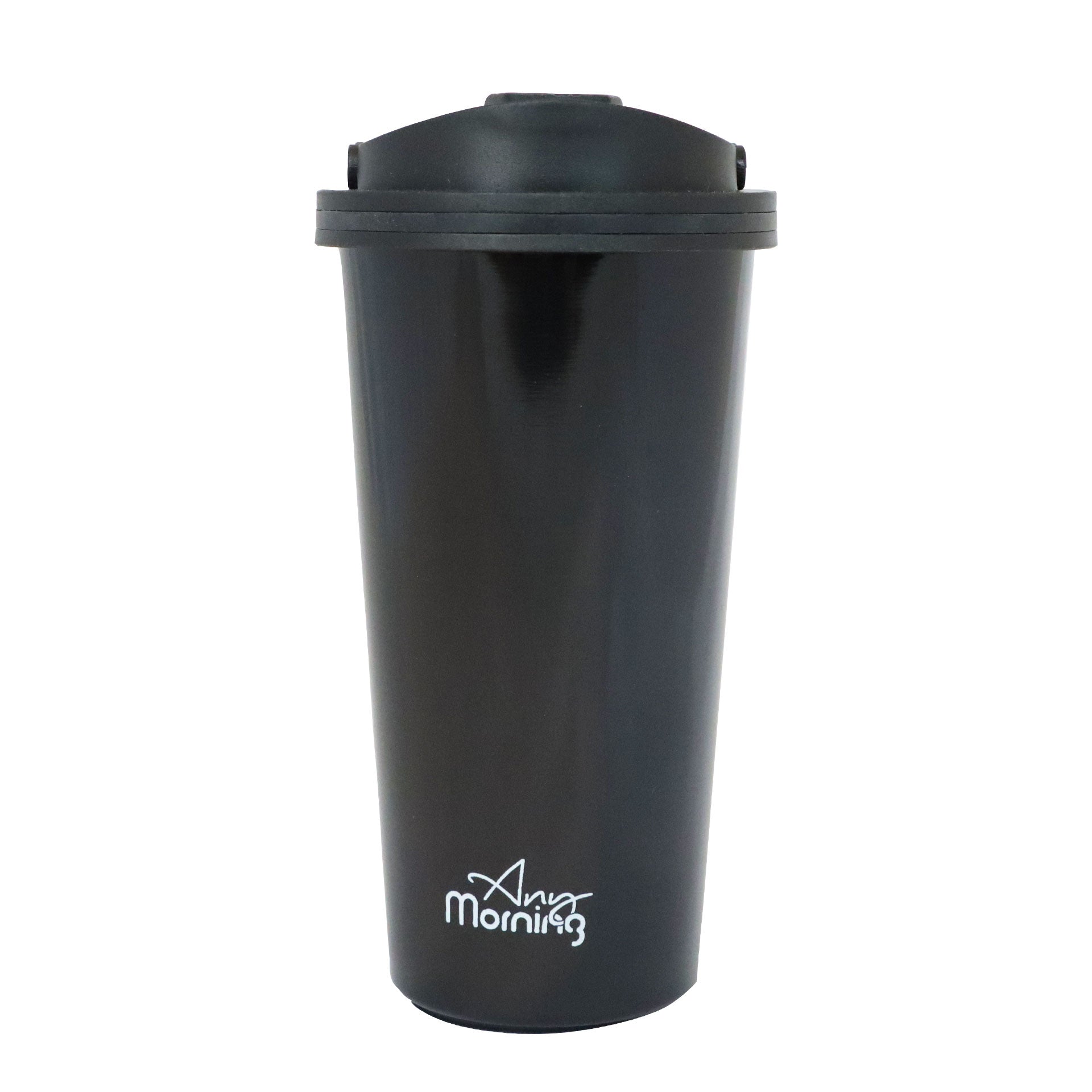 Any Morning 500 ml Paslanmaz Çelik Termos Mug, Çift Katmanlı, Sızdırmaz Kapak, Siyah SI231902