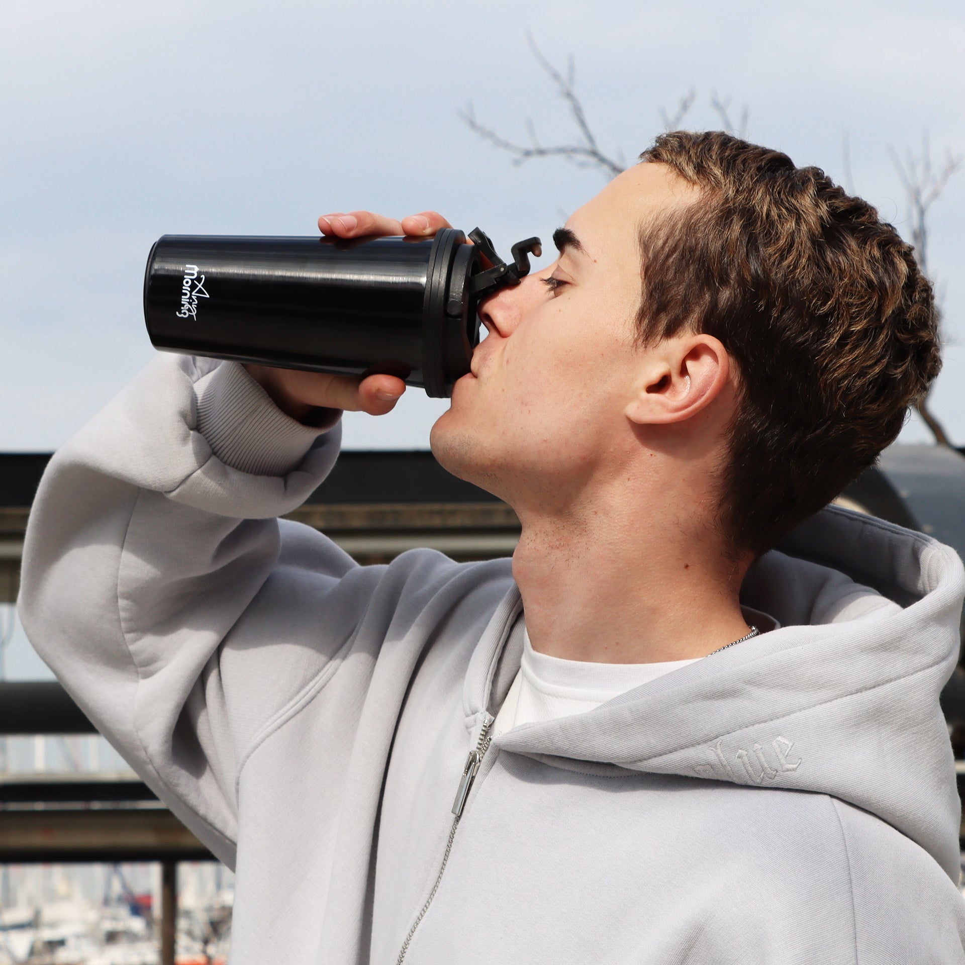 Any Morning 500 ml Paslanmaz Çelik Termos Mug, Çift Katmanlı, Sızdırmaz Kapak, Siyah SI231902