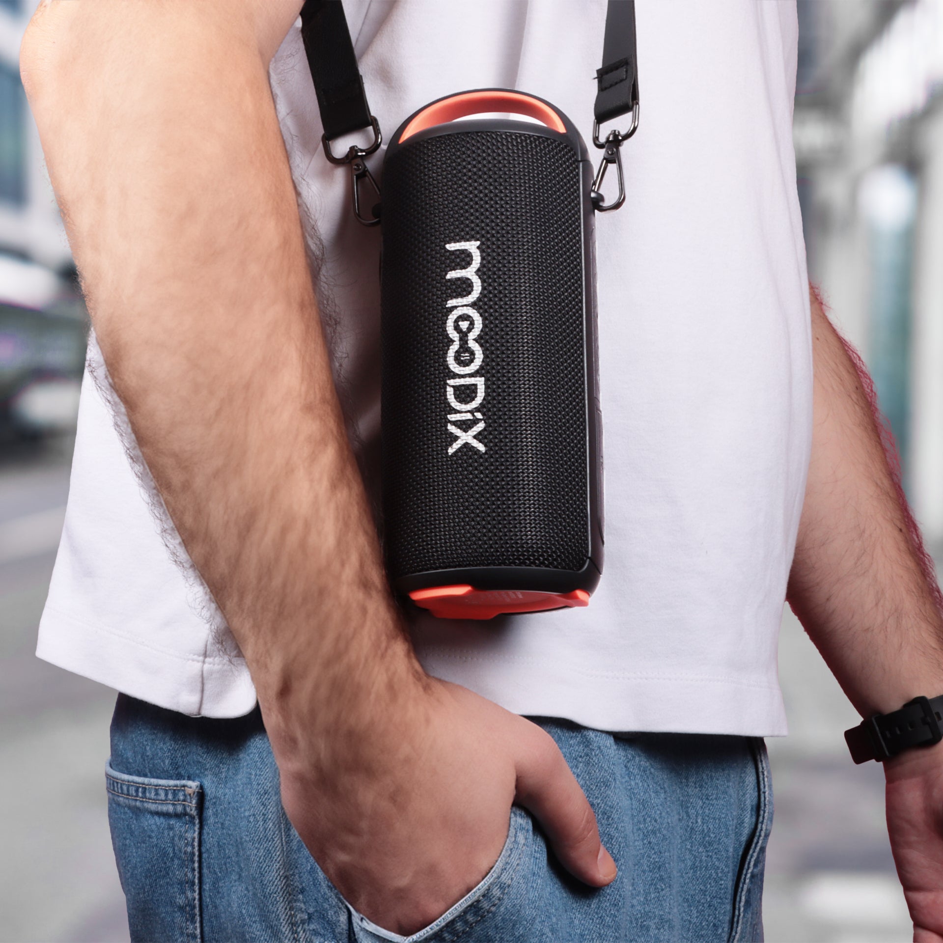 Moodix KI23KS162 Bluetooth Hoparlör Siyah 10W*2 IPX6 Suya Dayanıklı