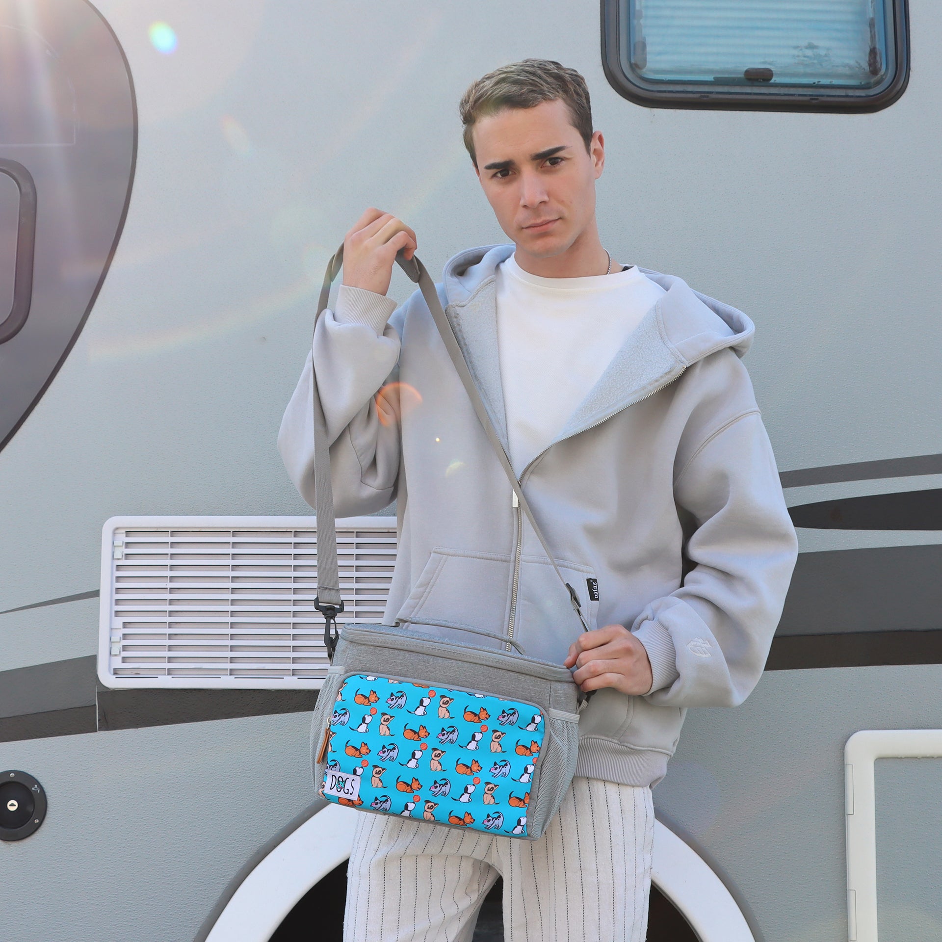 Biggdesign Dogs Soğuk veya Sıcak Isı Yalıtımlı Sızdırmaz Termal Beslenme Çantası 10L Turkuaz