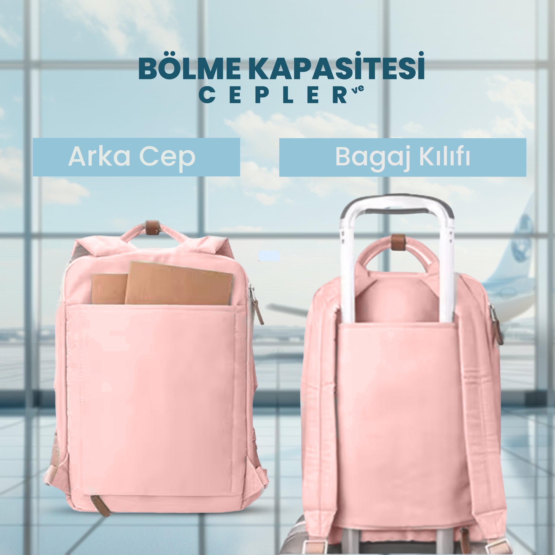 Biggdesign Cats Su Geçirmez Kumaşlı 15 inç Laptop Uyumlu Okul Sırt Çantası Pembe