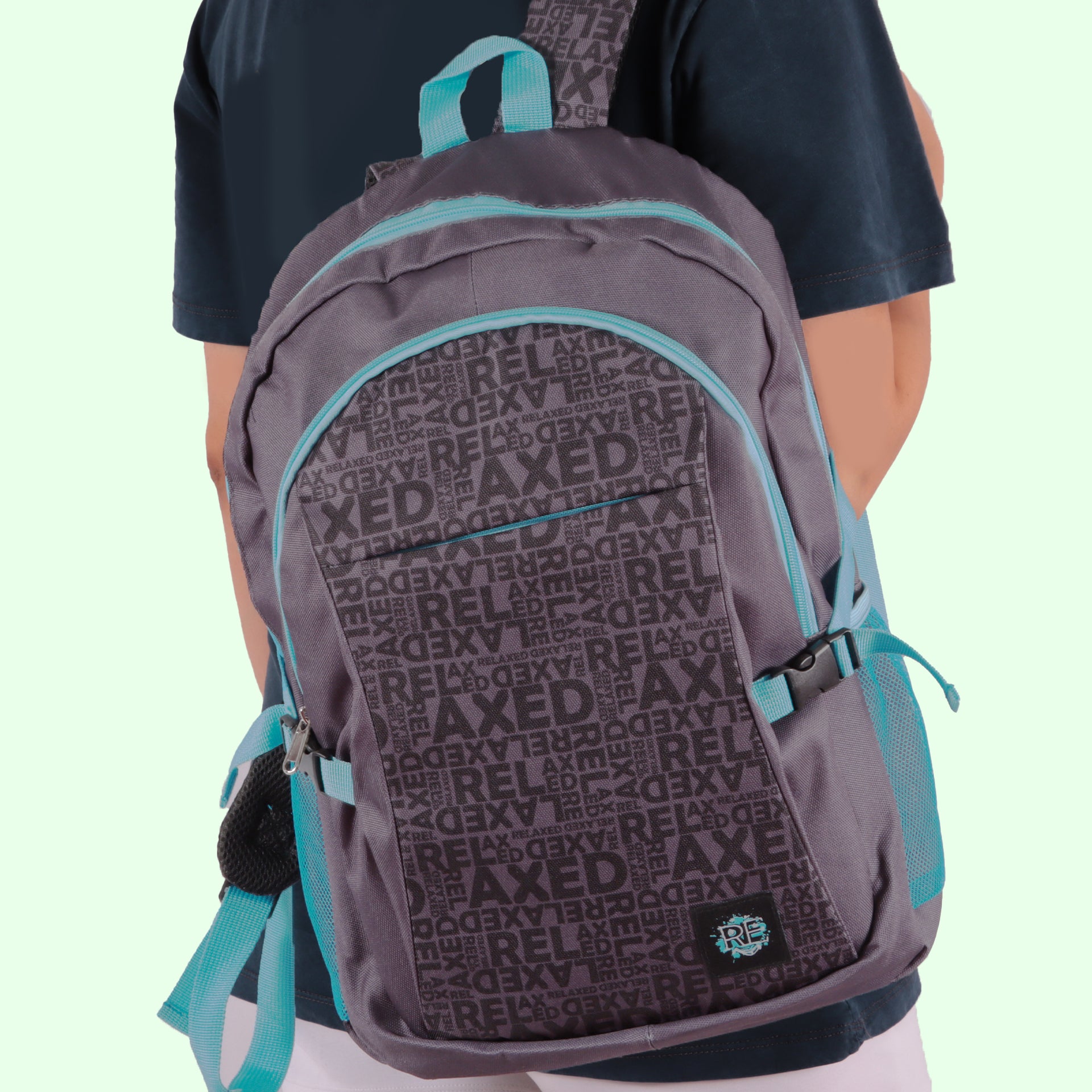 Biggdesign Moods Up Relaxed Su Geçirmez Kumaşlı 15.6 inç Laptop Uyumlu Okul Sırt Çantası Siyah