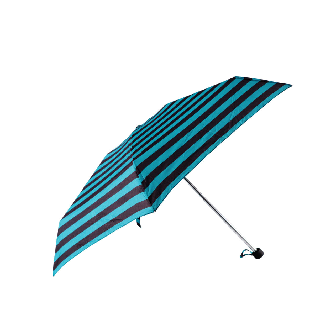 Biggdesign Moods Up Siyah Yeşil Çizgili Manuel Mini Şemsiye