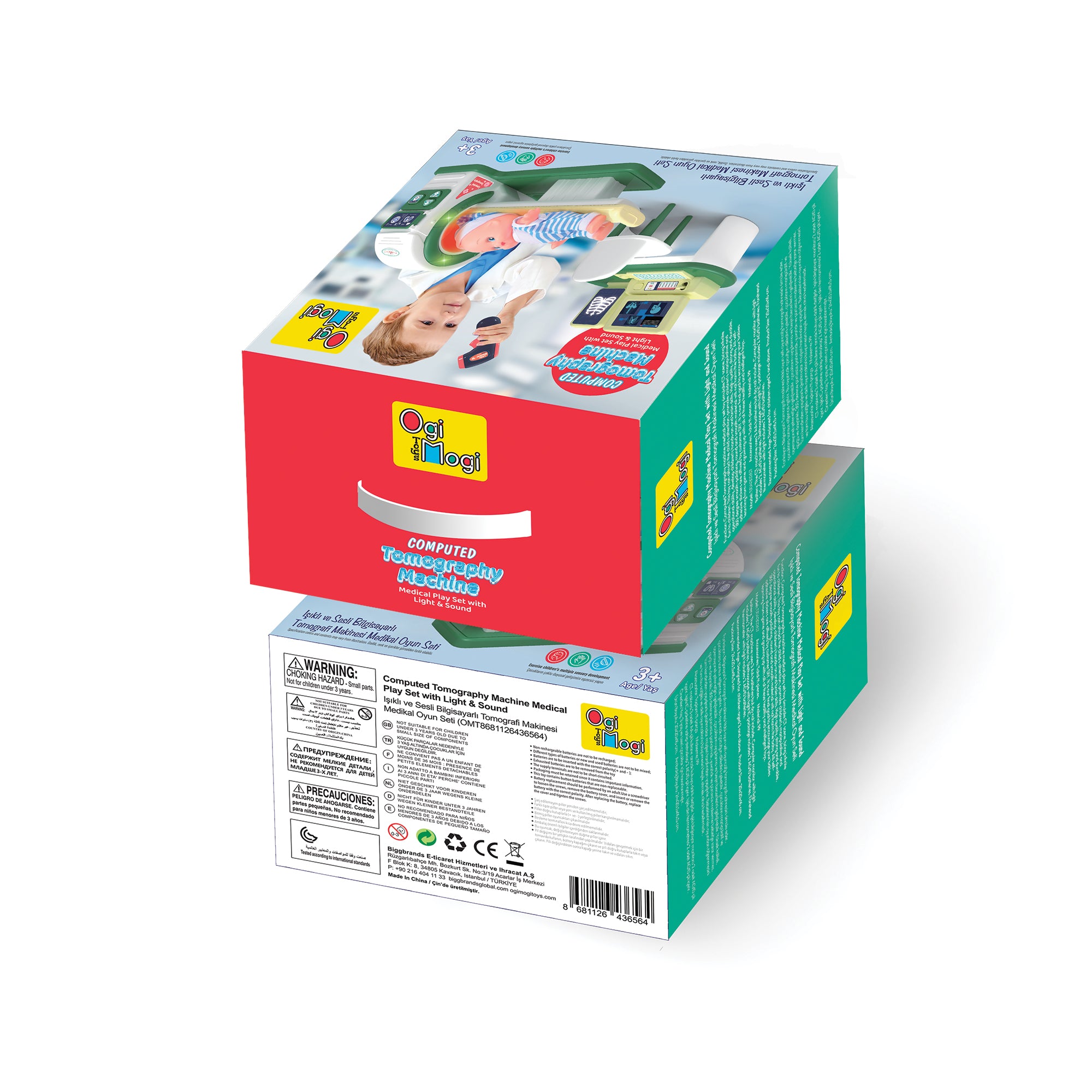 Ogi Mogi Toys Işıklı ve Sesli Bilgisayarlı Tomografi Makinesi Medikal Oyun Seti