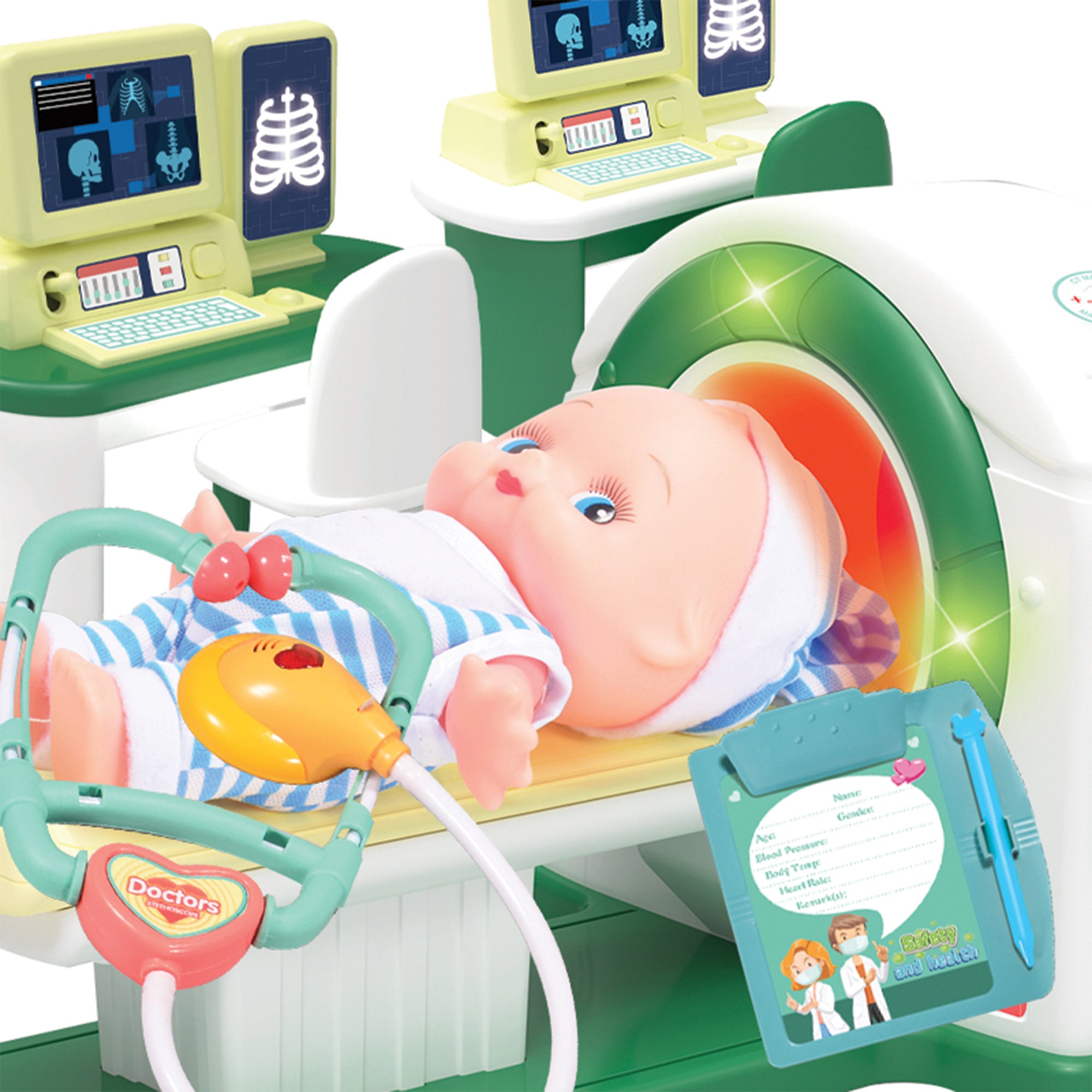 Ogi Mogi Toys Işıklı ve Sesli Bilgisayarlı Tomografi Makinesi Medikal Oyun Seti