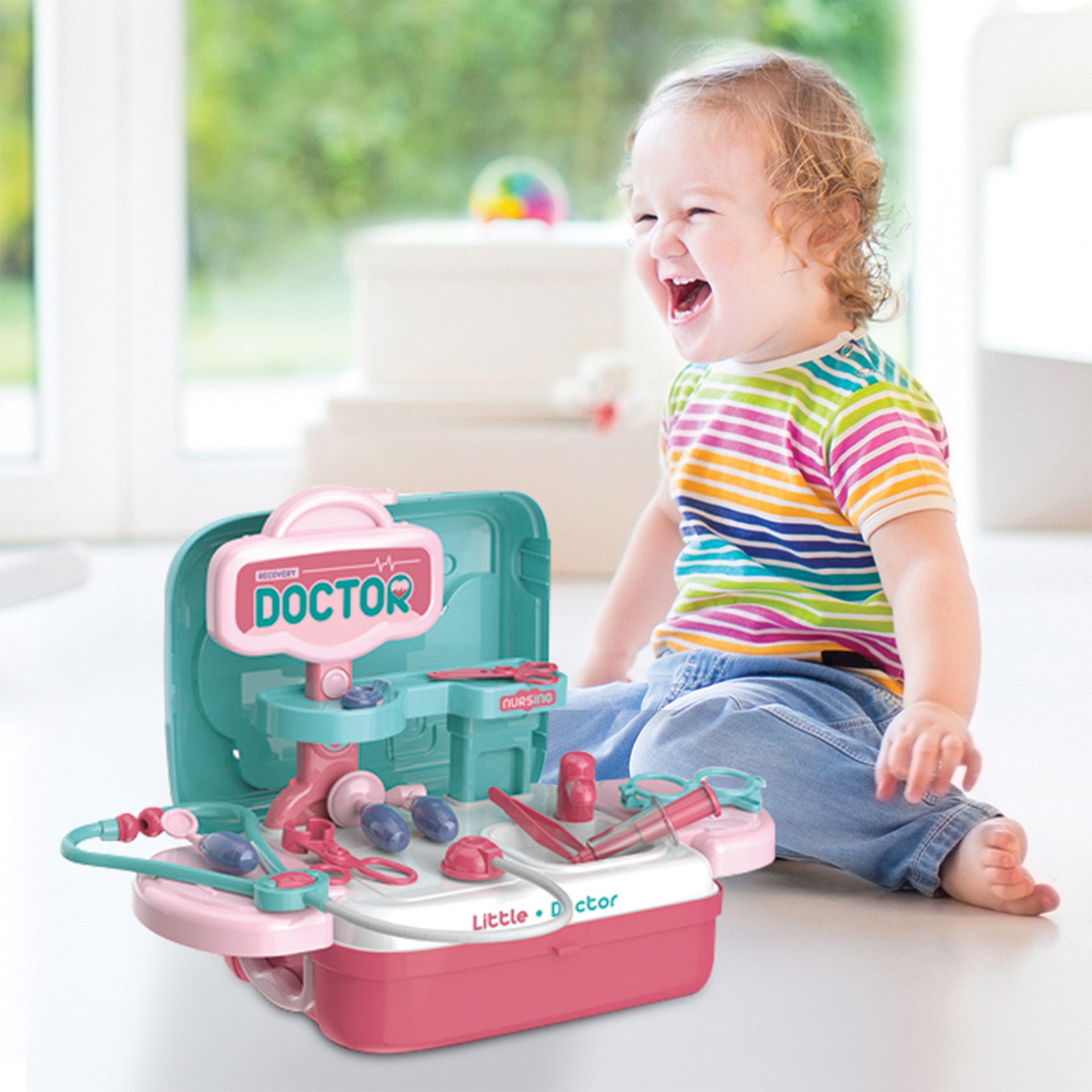 Ogi Mogi Toys Doktor Oyun Seti Eğitici 2’si 1 Arada Sırt Çantası