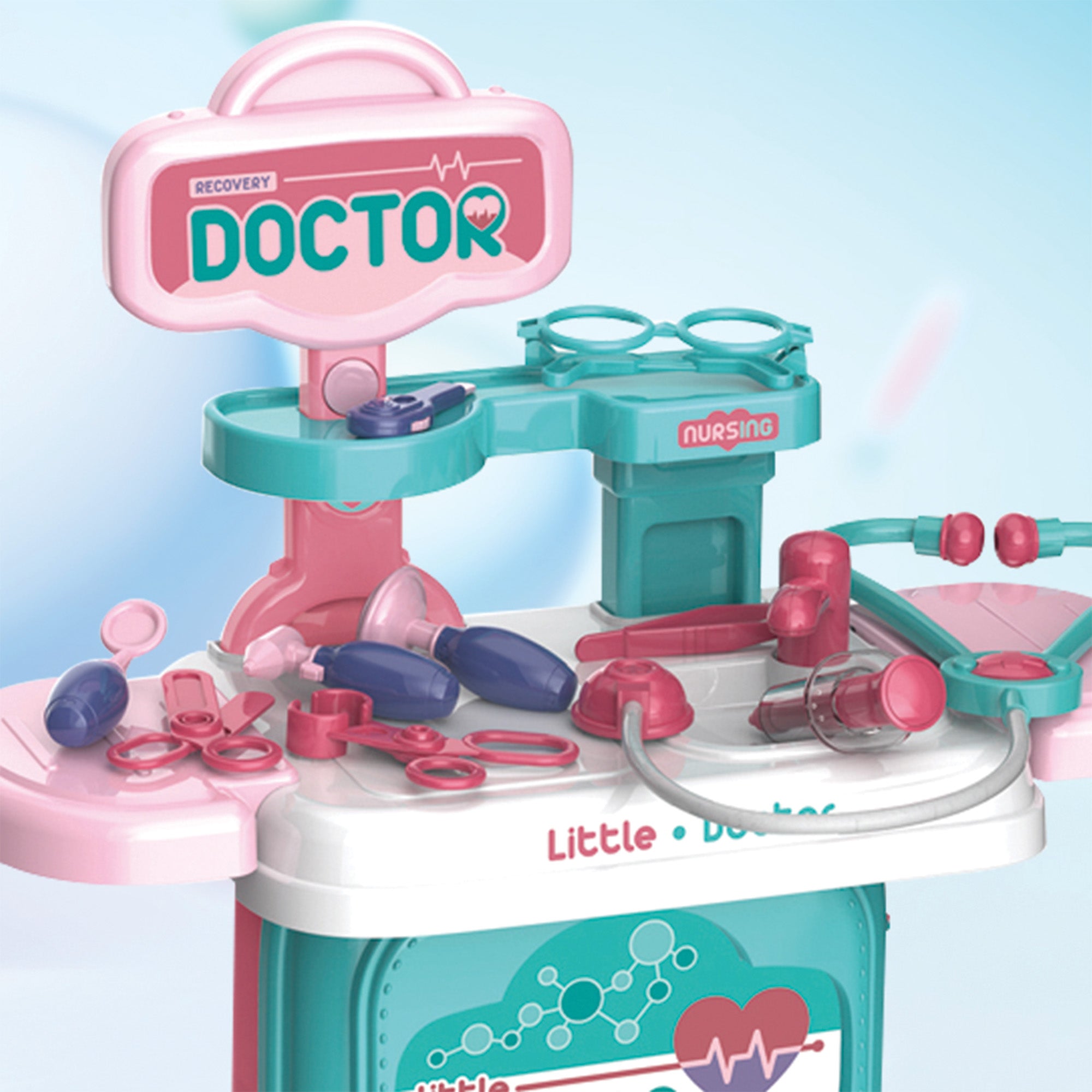 Ogi Mogi Toys Doktor Oyun Seti Eğitici 2’si 1 Arada Sırt Çantası