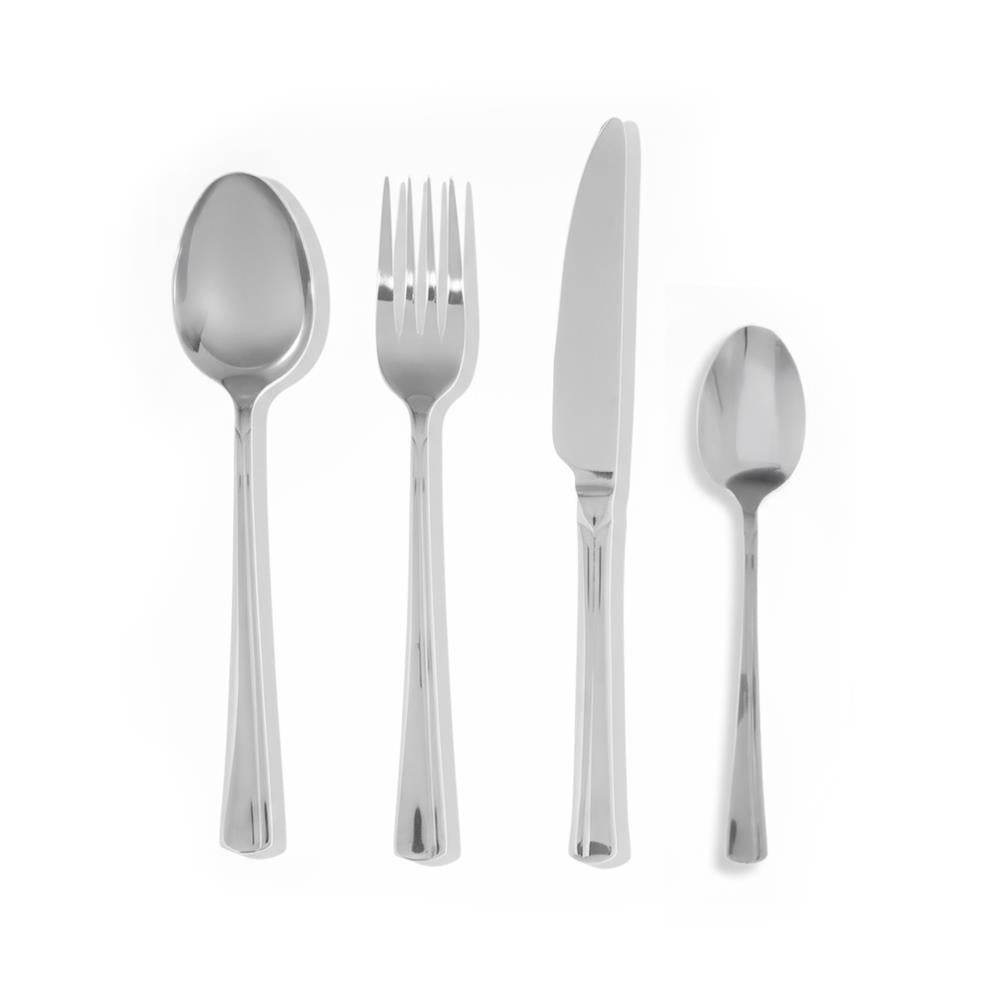 Serenk Paris Çelik Çatal Kaşık Bıçak Takımı 24 Parça, Premium 18/10 Paslanmaz Çelik