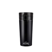 Any Morning 380 ml Paslanmaz Çelik Termos Mug, Tuş Kilitli, Sızdırmaz, Çift Katmanlı, Siyah BA21522