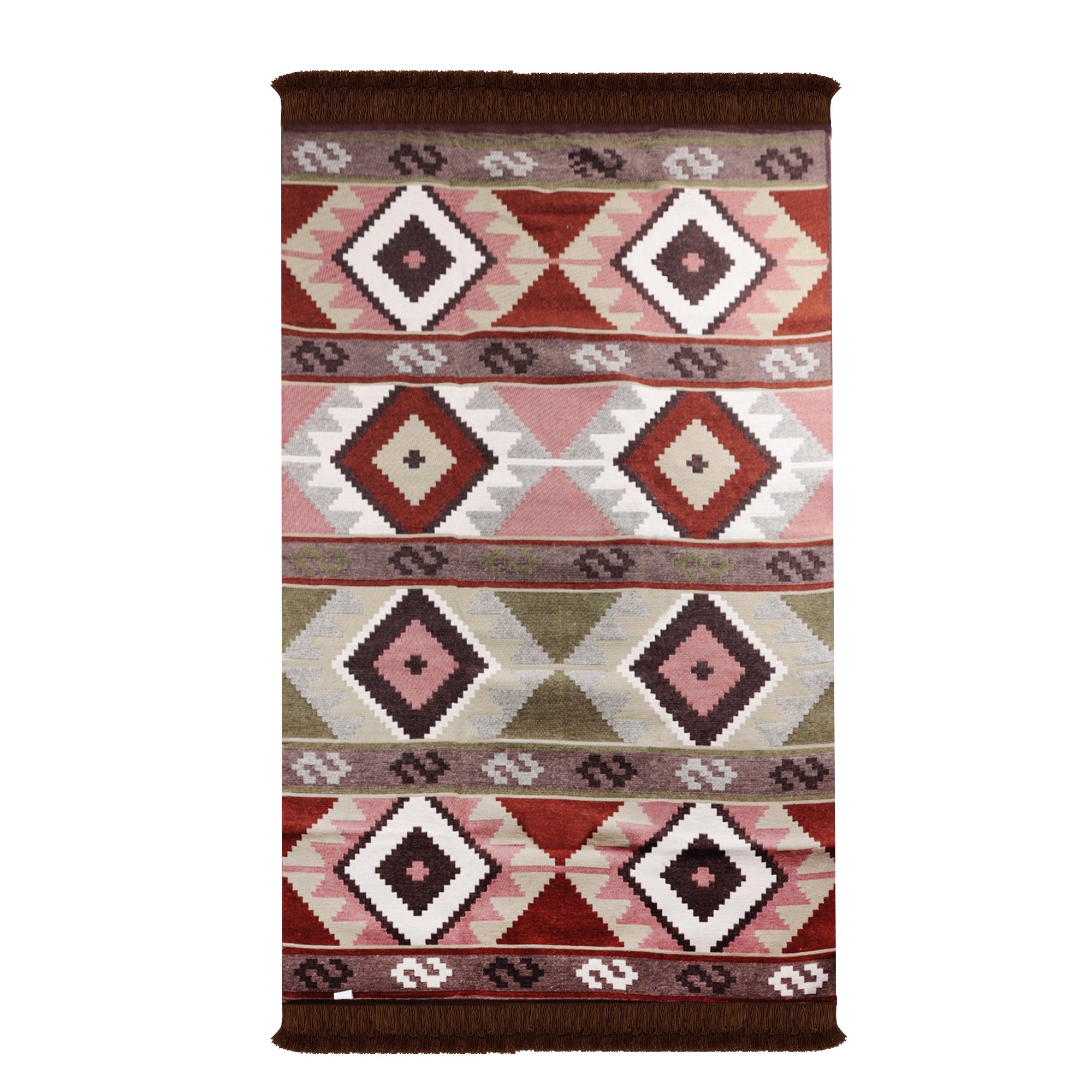 Bigghome Çift Taraflı Kilim, Makinede Yıkanabilir, Modern Desenli, 120*180 cm, SA1583B