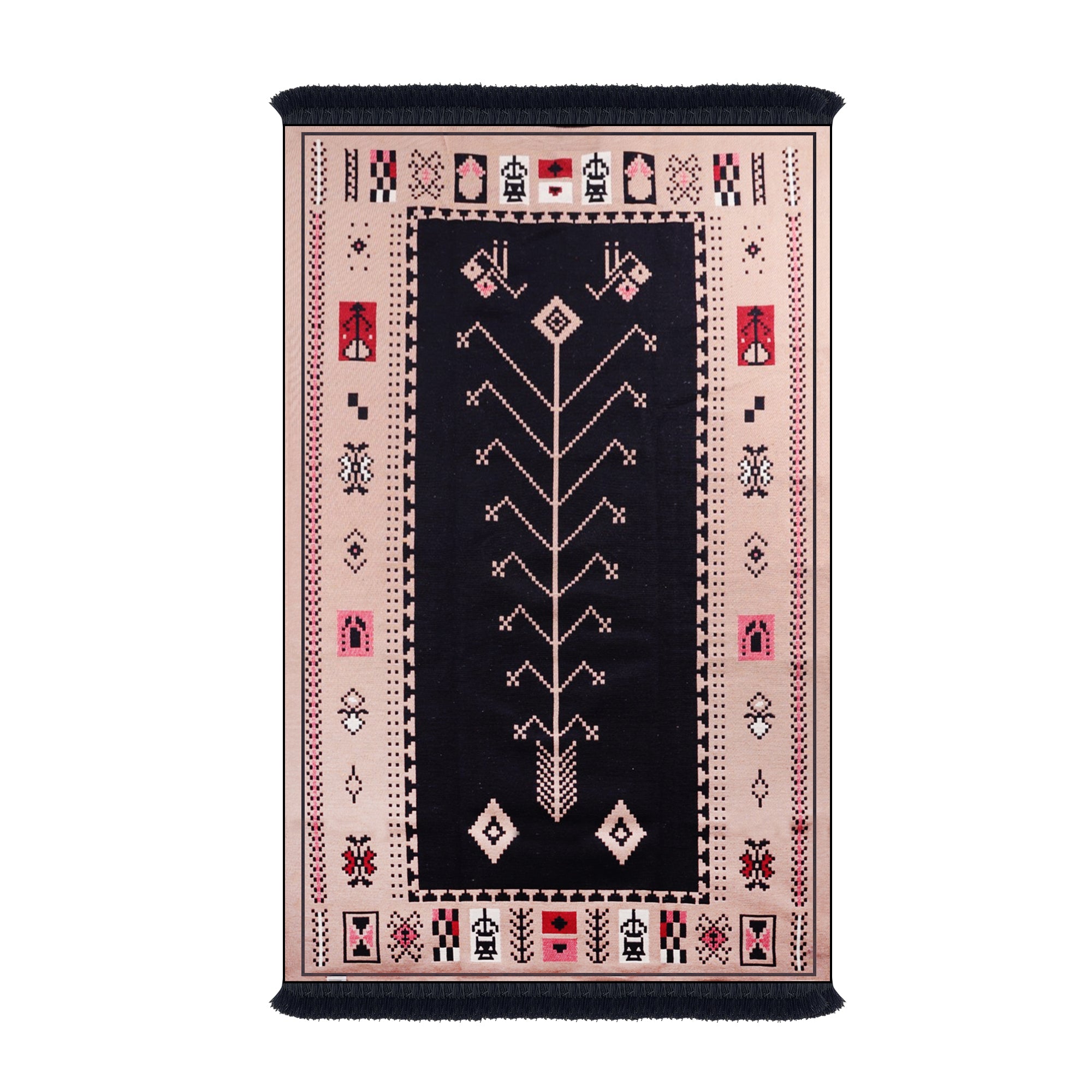 Bigghome Çift Taraflı Kilim, Makinede Yıkanabilir, Modern Desenli, 80*150 cm, SA1534A