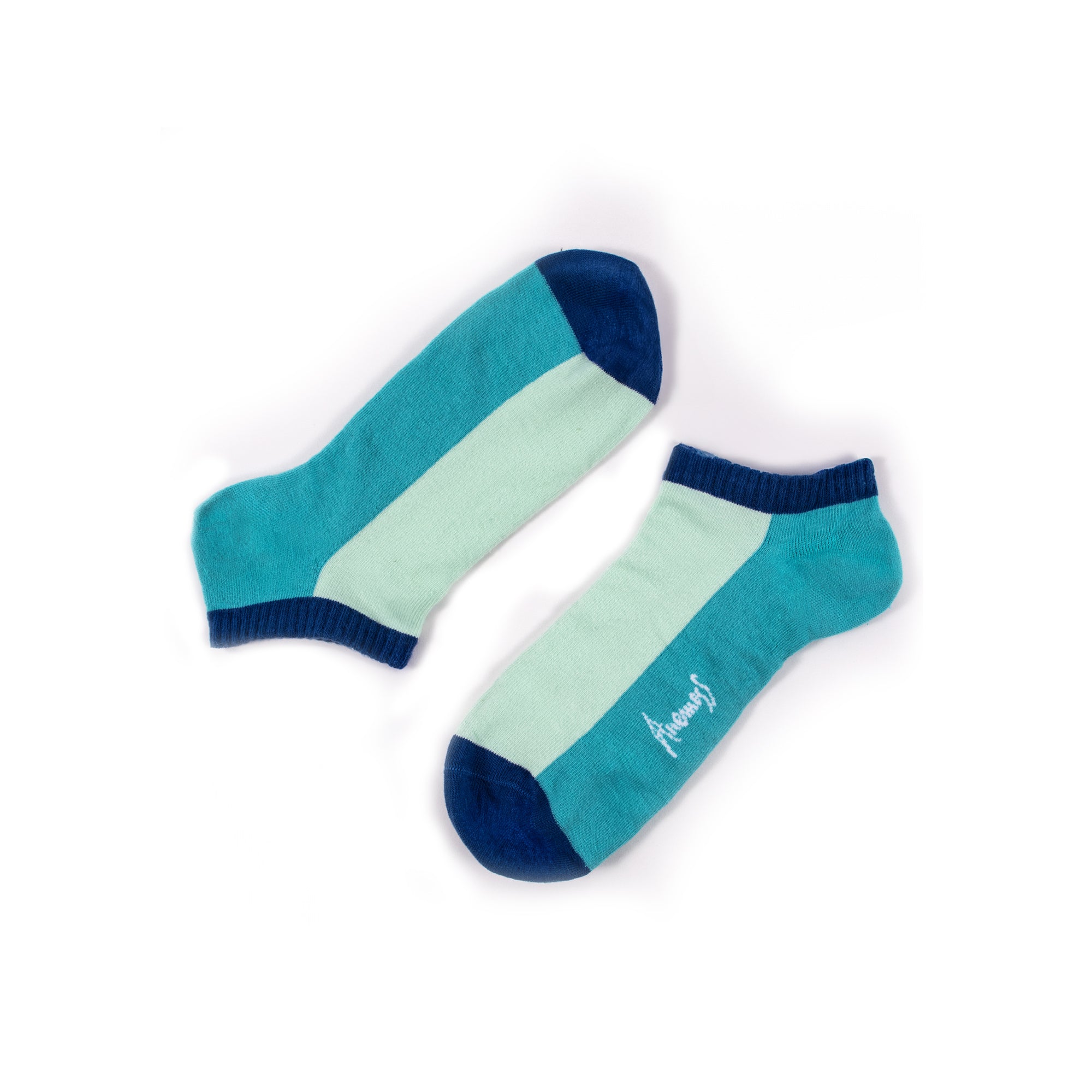 Anemoss Erkek 5'li Dikişsiz Patik Çorap Seti, Deniz Temalı Desenler, %85 Pamuk, 41-46 Beden