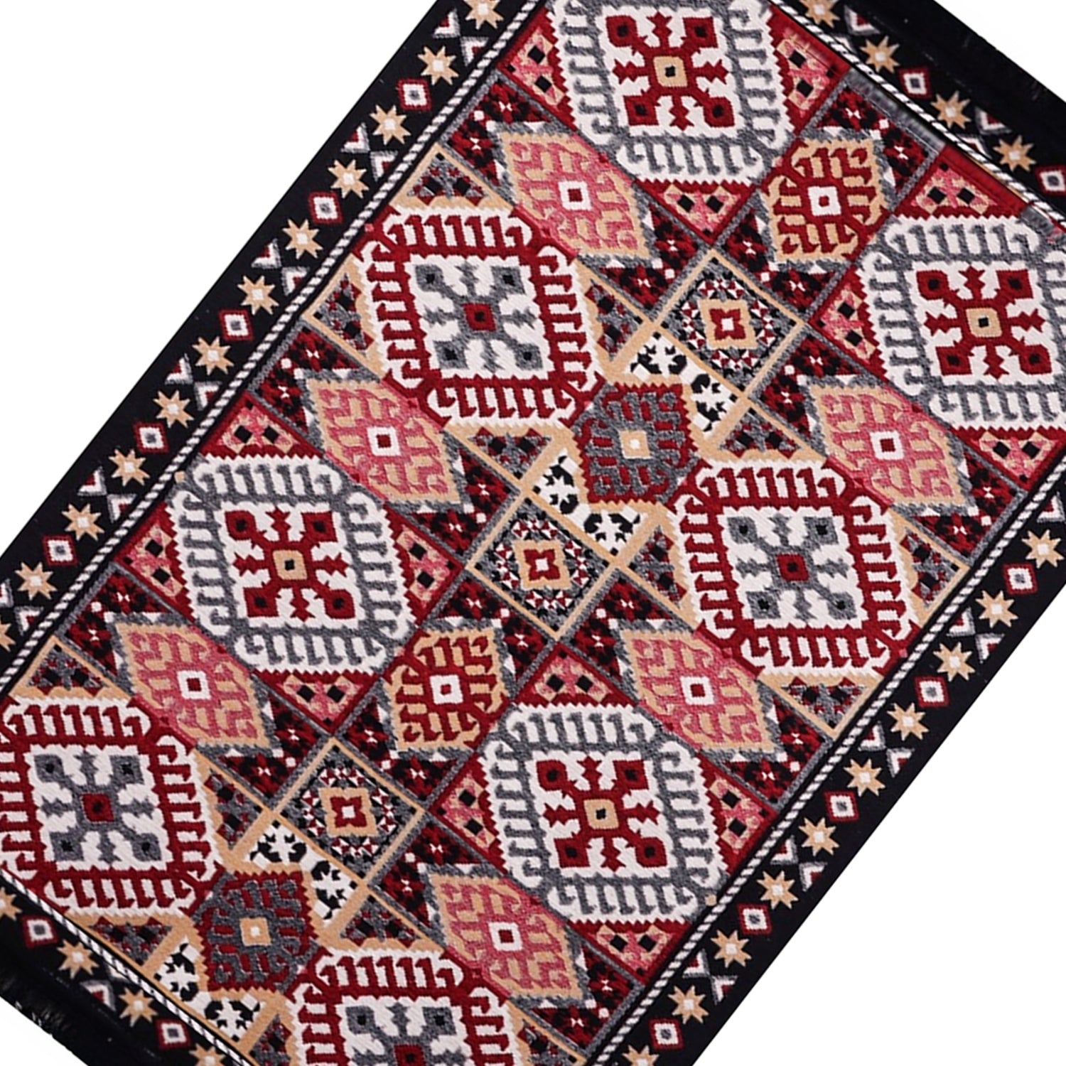 Bigghome Kilim, Makinede Yıkanabilir, Modern Desenli, 80*150 cm, SA25EU