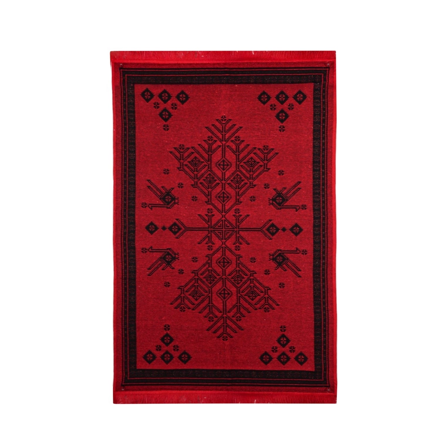 Bigghome Kilim, Makinede Yıkanabilir, Etnik Desenli, 80*150 cm, SA25CY