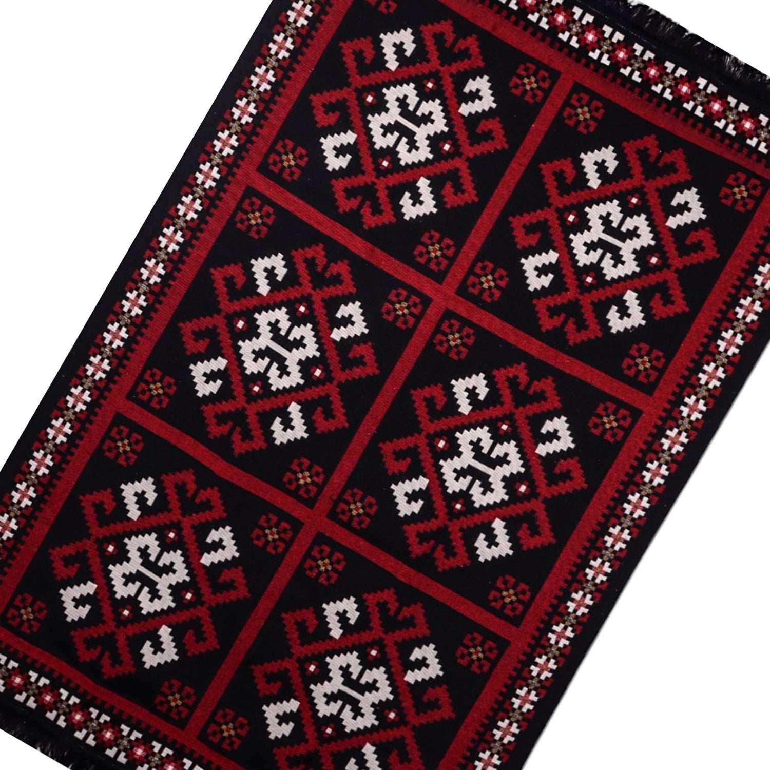 Bigghome Kilim, Makinede Yıkanabilir, Etnik Desenli, 80*150 cm, SA25MK