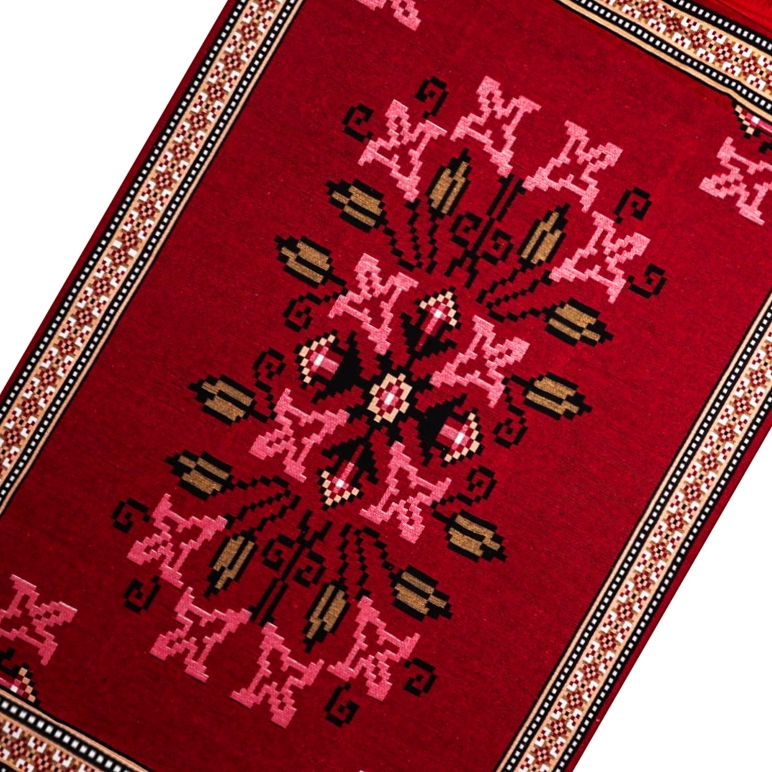 Bigghome Kilim, Makinede Yıkanabilir, Etnik Desenli, 80*150 cm, SA25PY