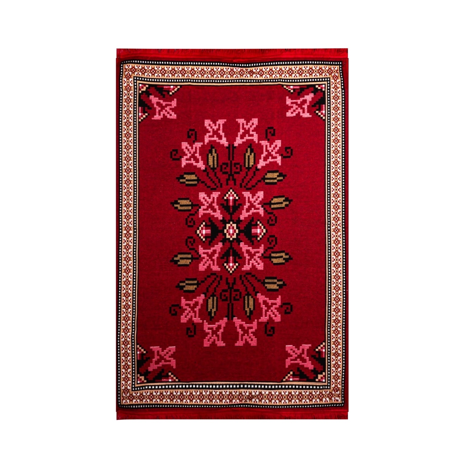 Bigghome Kilim, Makinede Yıkanabilir, Etnik Desenli, 120*180 cm, SA25PY