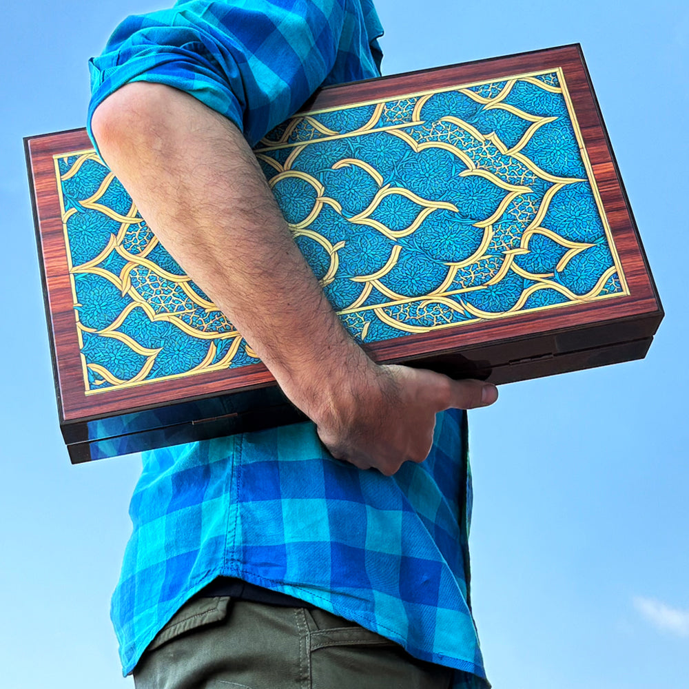 Biggdesign Oriental Tavla, Mıknatıslı MDF Kasa, Çizilmez Zemin, 2 Kat Vernik Cilalı