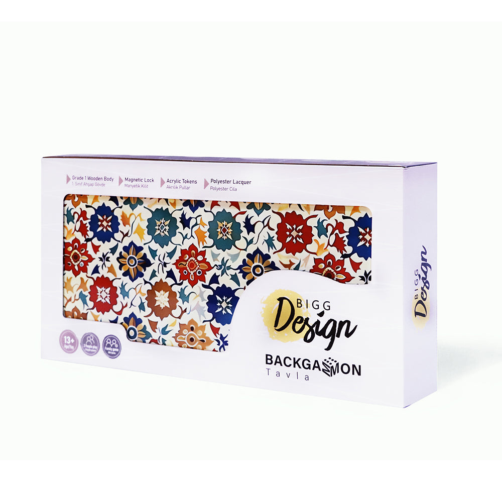 Biggdesign Bloom Tavla, Çizilmez Zeminli, Mıknatıslı MDF Kasa, 2 Kat Vernik Cilalı