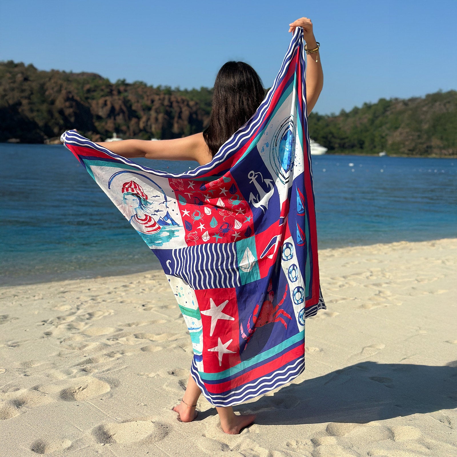 Anemoss Harmoni Viskon Pareo Lacivert 120*140 cm