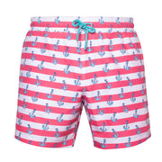 Anemoss Çapa Üç Cepli İçi Fileli Bel Lastik ve Bağlama İpli Erkek Deniz Şortu