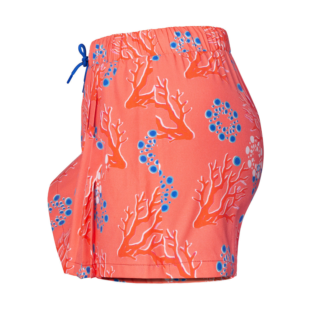 Anemoss Mercan Kadın Şort Etek – Lastikli Bel, Bağcıklı, Pembe Desenli Yazlık Skort