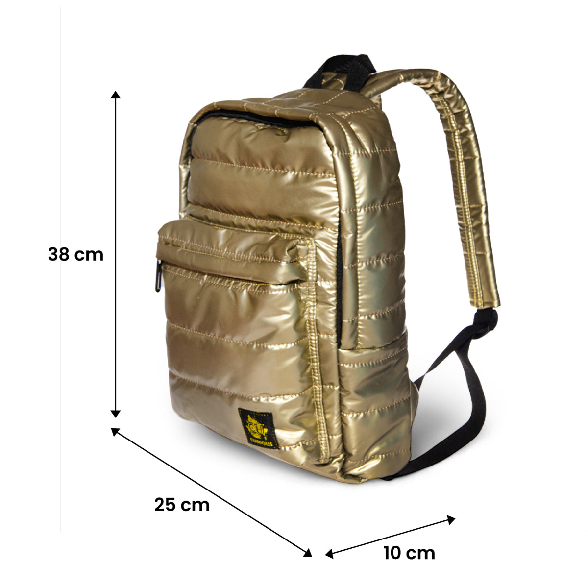 Biggdesign Moods Up Curious Kapitone Su Geçirmez Kumaşlı Okul ve Laptop Sırt Çantası Sarı