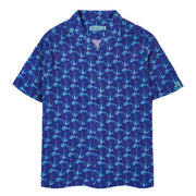 Anemoss Çapa Desenli %100 Viskon Yumuşak Nefes Alabilir Kumaşlı Erkek Gömlek