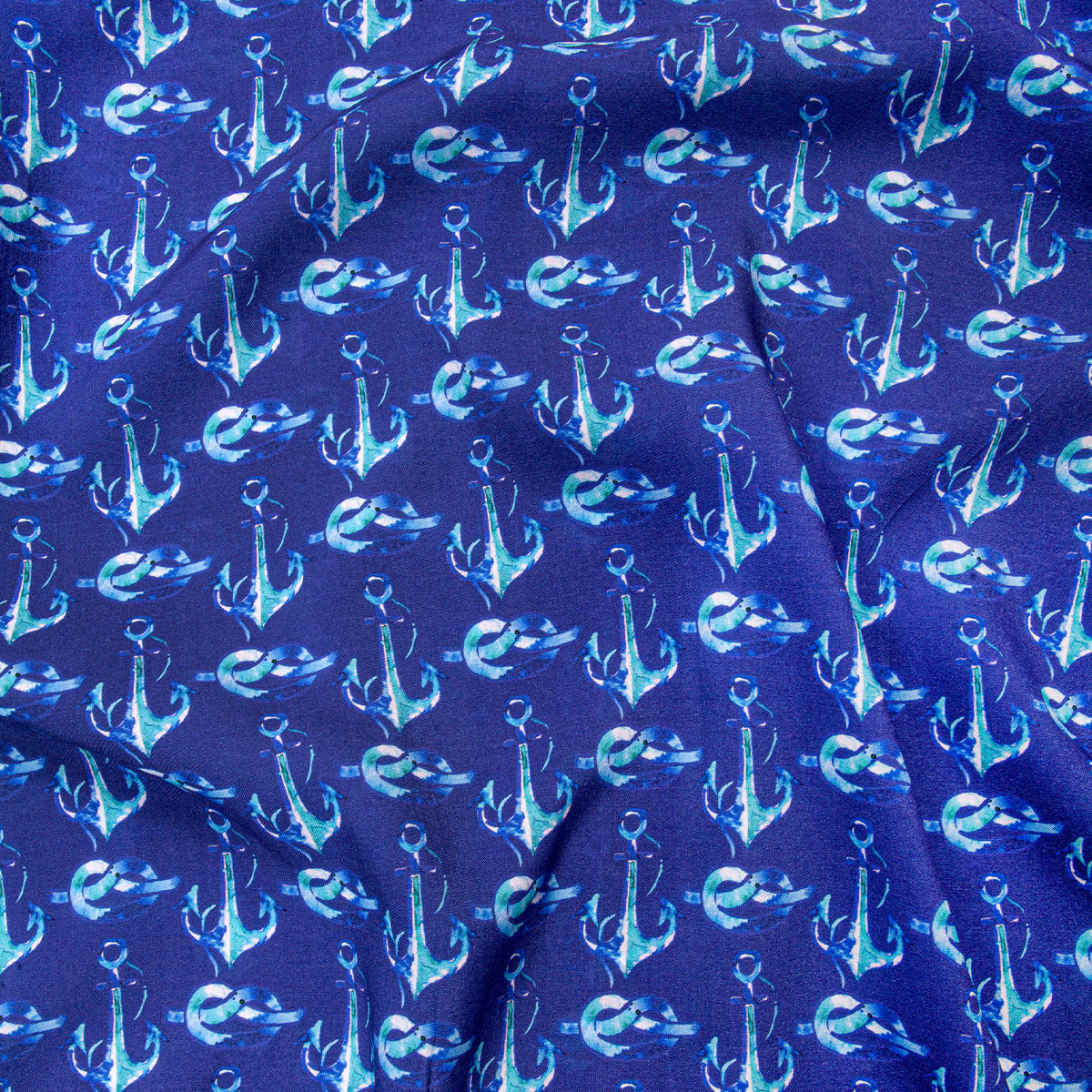 Anemoss Çapa Desenli %100 Viskon Yumuşak Nefes Alabilir Kumaşlı Erkek Gömlek