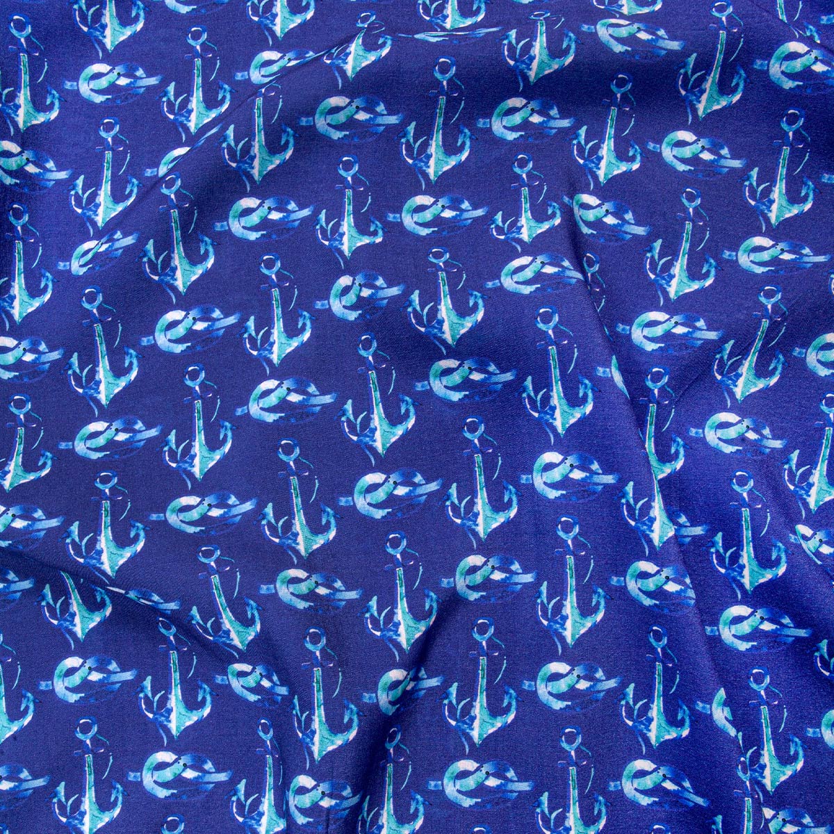 Anemoss Çapa Desenli %100 Viskon Yumuşak Nefes Alabilir Kumaşlı Erkek Gömlek