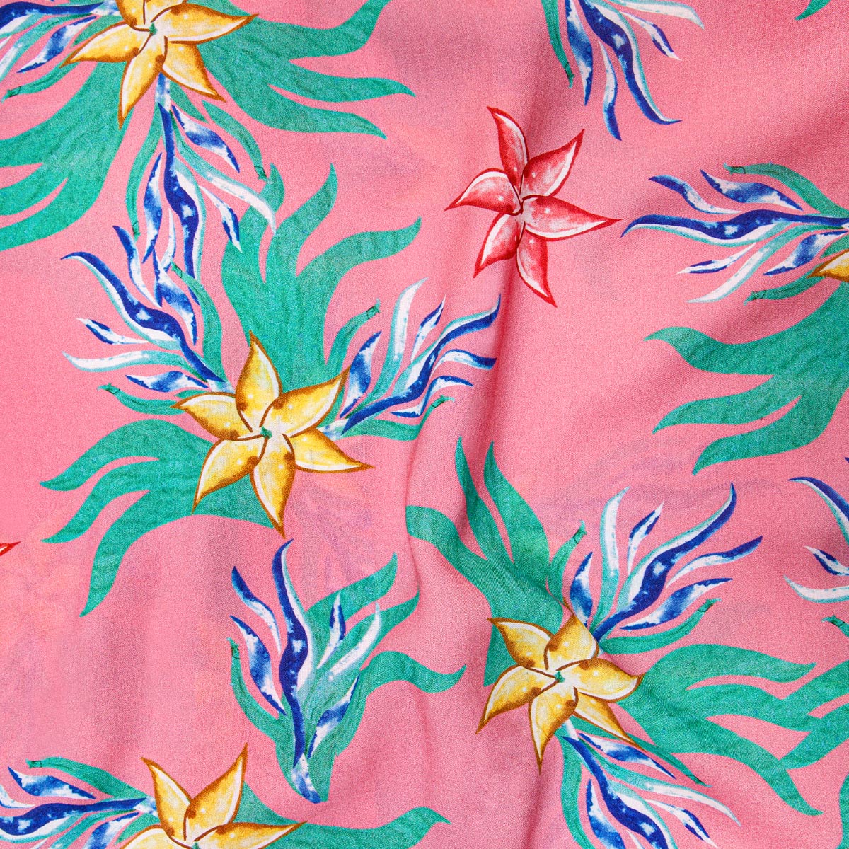 Anemoss Mercan Desenli %100 Viskon Yumuşak Nefes Alabilir Kumaşlı Erkek Gömlek