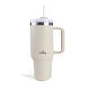 Any Morning Vaha 1200 ml Üç Kademe Çevirmeli Kapaklı Çift Katman Çelik Termos Mug Krem SI2440217