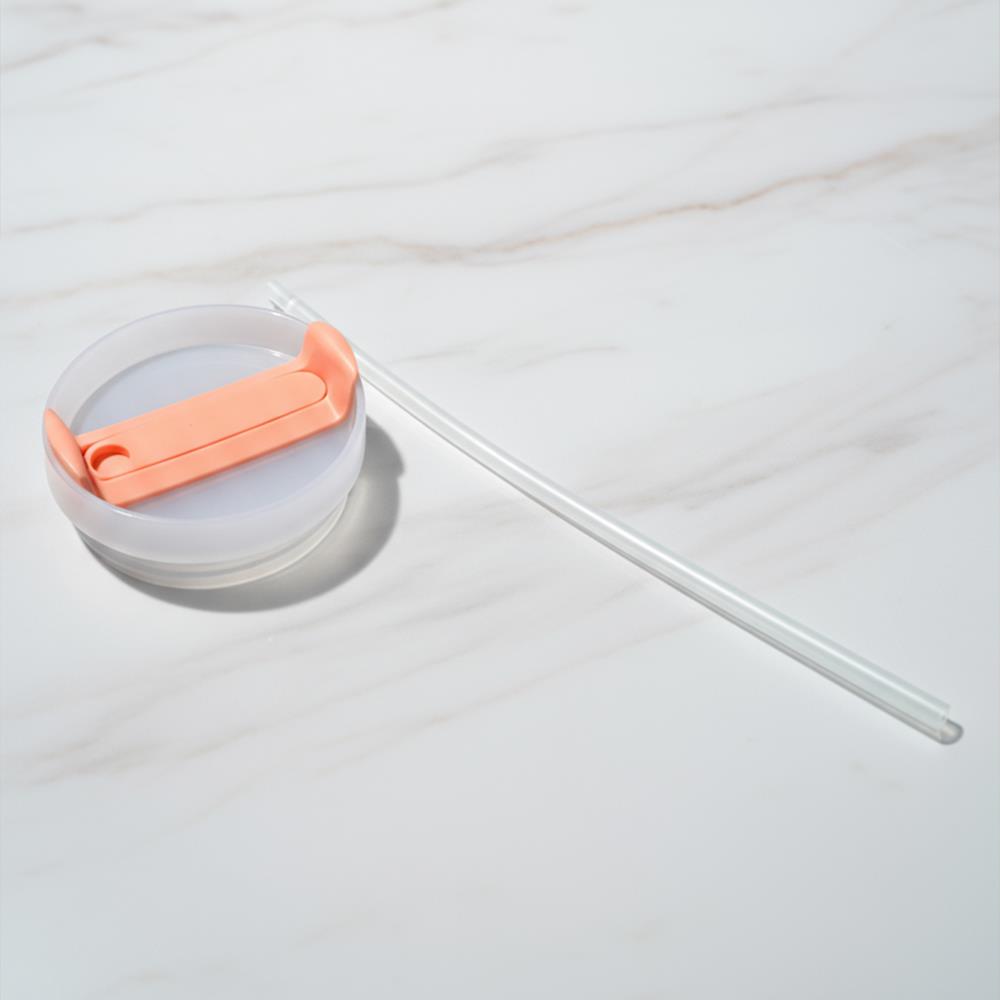 Any Morning Vaha 1200 ml Termos Mug Kapağı ve Pipet Açık Somon