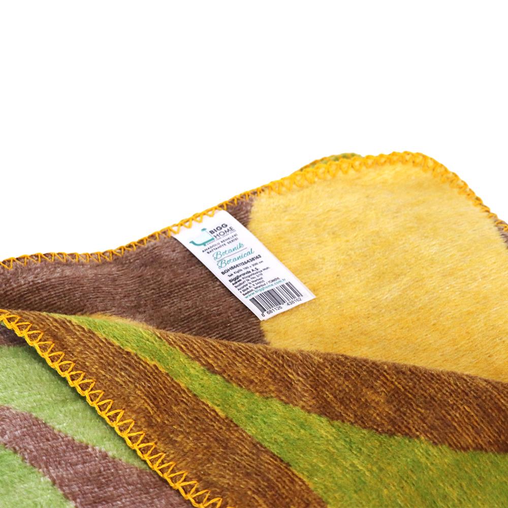 Bigghome Botanik Tek Kişilik Battaniye 150 x 200 cm