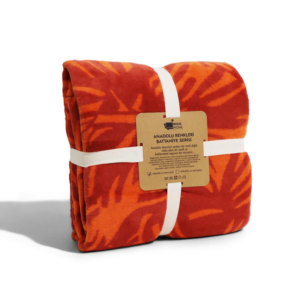 Bigghome Doğa Tek Kişilik Battaniye 150 x 200 cm