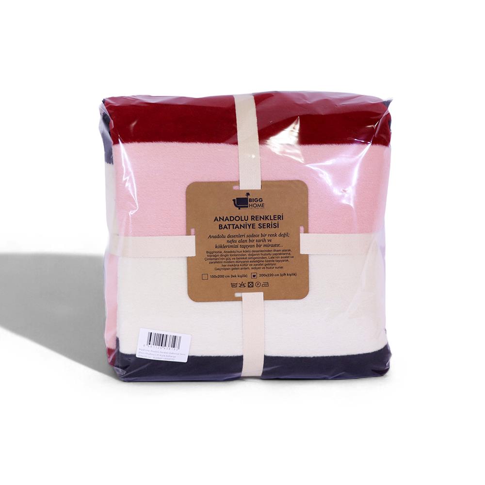 Bigghome Ritim Çift Kişilik Battaniye 200 x 220 cm