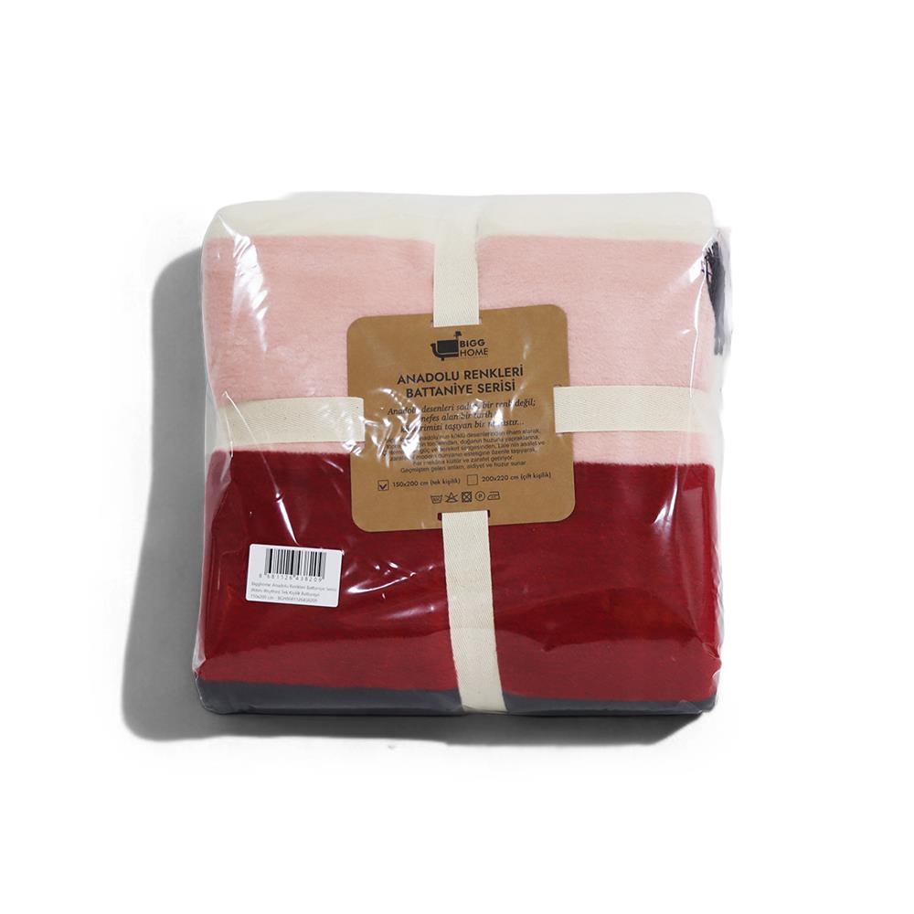 Bigghome Ritim Tek Kişilik Battaniye 150 x 200 cm