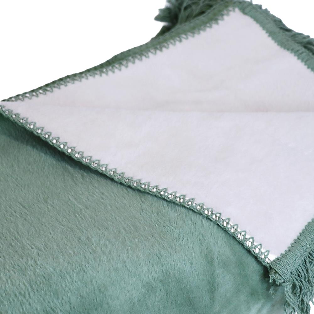 Bigghome Çintemani Yeşil Çift Kişilik Battaniye 200 x 220 cm