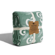 Bigghome Çintemani Yeşil Tek Kişilik Battaniye 150 x 200 cm