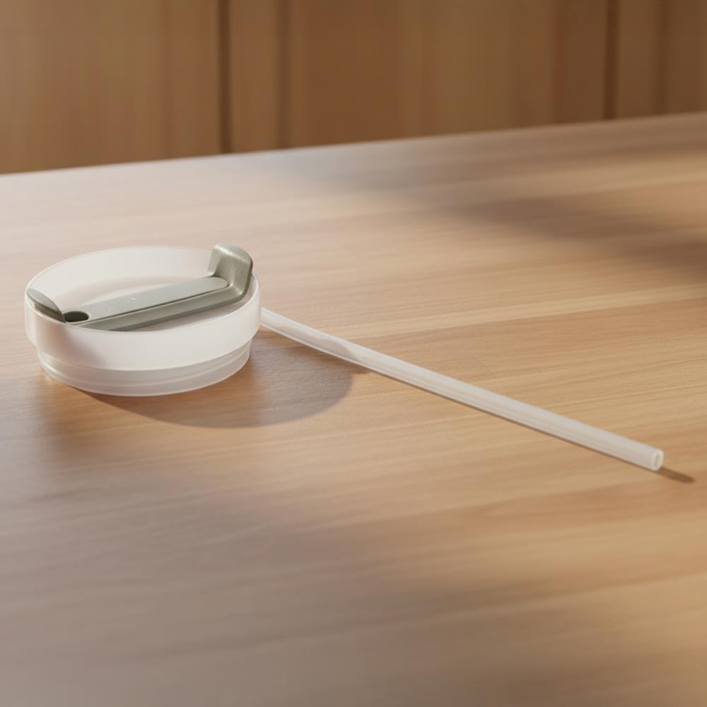 Any Morning Vaha 1200 ml Termos Mug Kapağı ve Pipet Gri