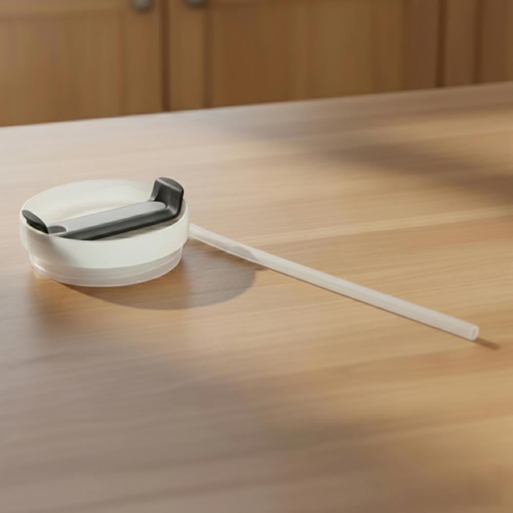 Any Morning Vaha 1200 ml Termos Mug Kapağı ve Pipet Siyah
