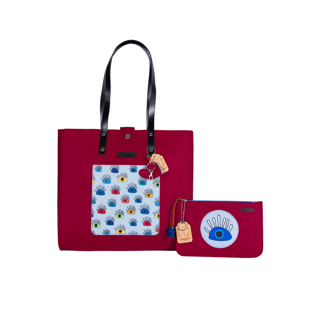 Biggdesign Gözüm Sende Keçe Omuz ve El Çantası