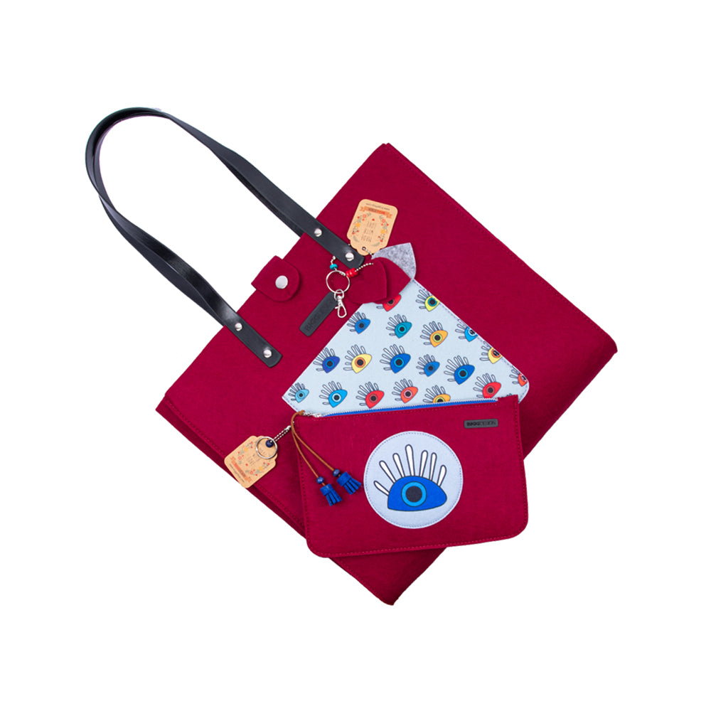 Biggdesign Gözüm Sende Keçe Omuz ve El Çantası