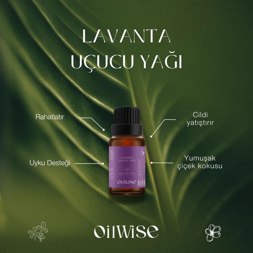 Oilwise Sakinleştirici ve Ferahlatıcı Lavanta Uçucu Yağı 10 ml