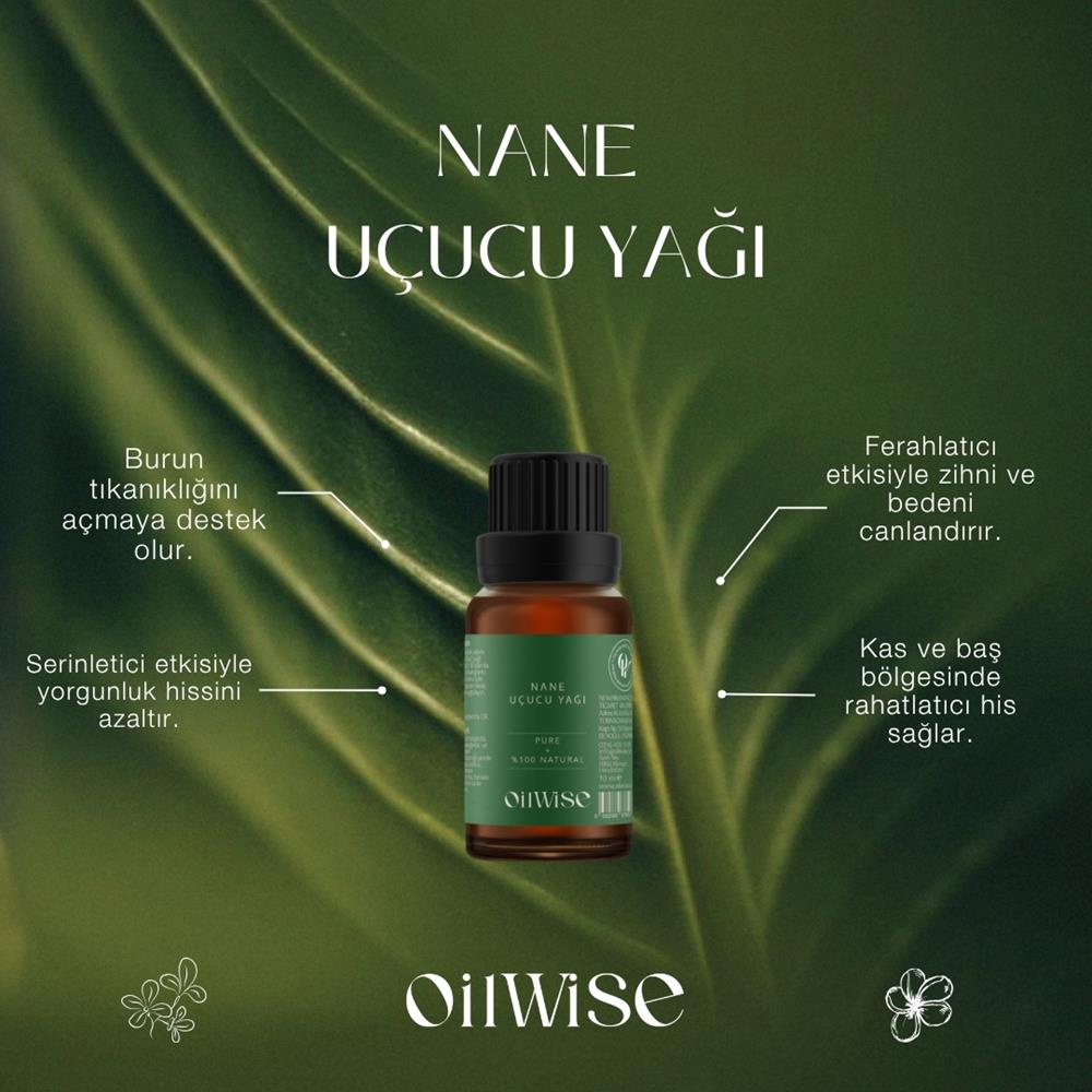 Oilwise Ferahlatıcı ve Tazeleyici Nane Uçucu Yağı 10 ml